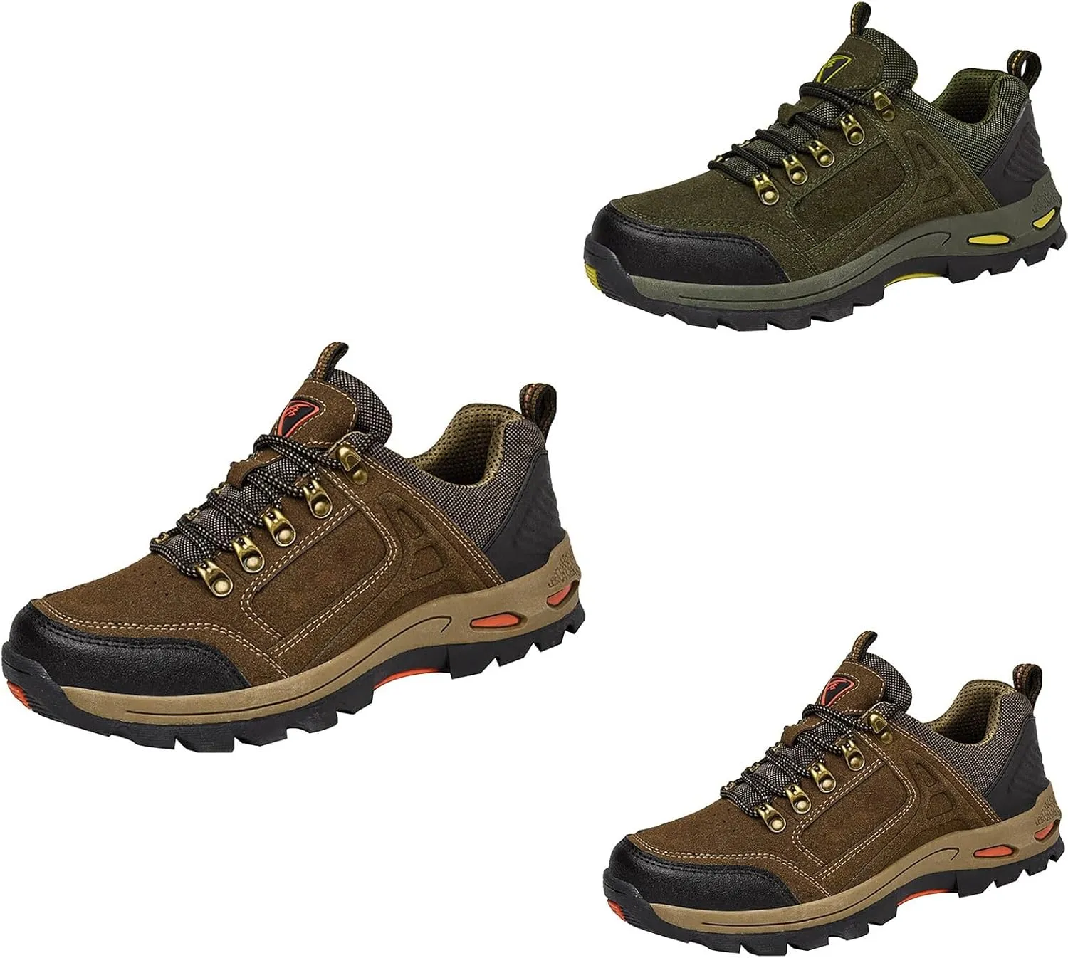Mens Casual Shoes Suede Slip On Walking Shoes Waterproof Padded Sneakers Non Slip Lightweight Hiking Shoes