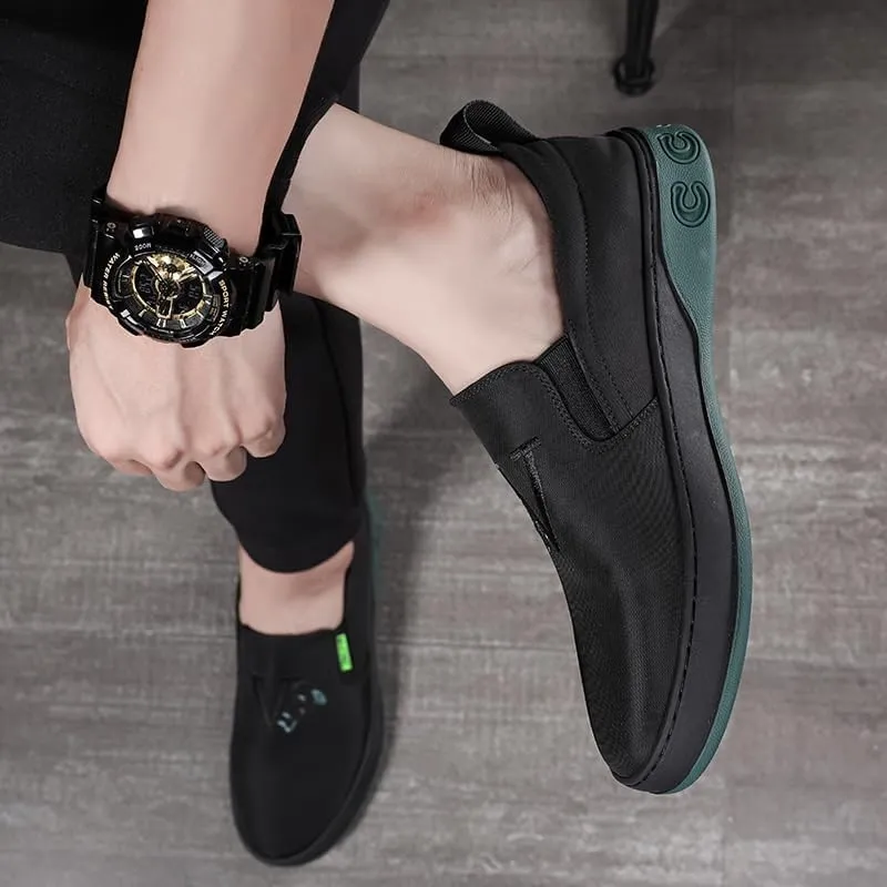 Men's Contemporary Loafers with Elastic Inserts, Memory Foam Insole Technology, Lightweight Construction for All-Day Walking Comfort