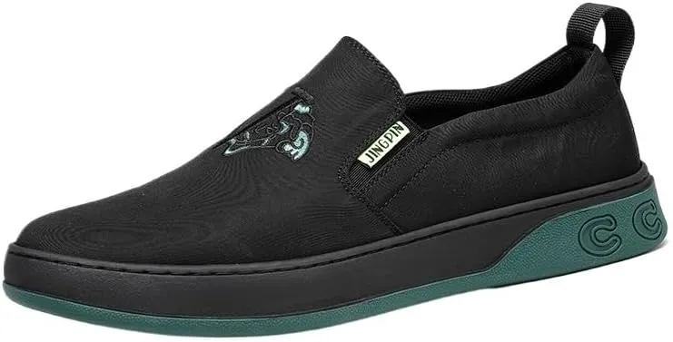 Men's Contemporary Loafers with Elastic Inserts, Memory Foam Insole Technology, Lightweight Construction for All-Day Walking Comfort
