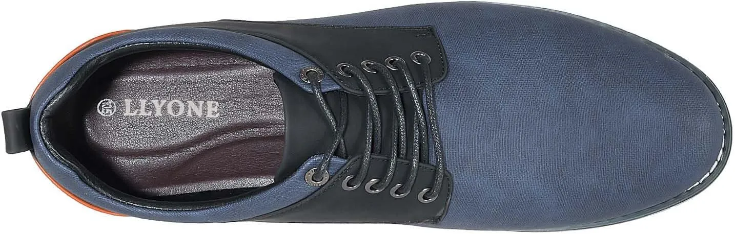 Mens Dress Shoes Casual Business Oxford Derby Orthopedic Leather Shoes Simple Lace-up Walk Loafers Flats Shoes for Men