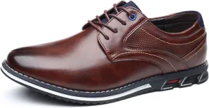 Men’s Dress Shoes Casual Oxford Derby Orthopedic Leather Shoes Comfortable Walking Sneakers Business Office Loafers Work Flats