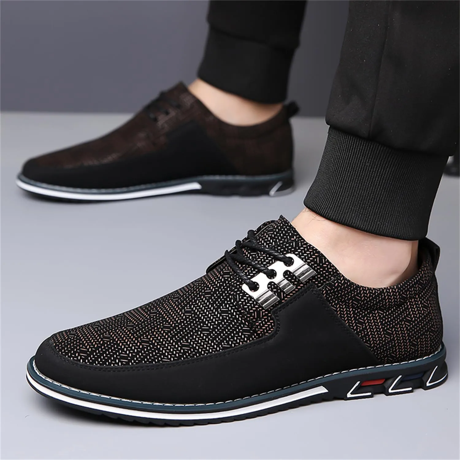 Men's Dress Shoes Comfort Soft Casual Oxford Superior Leather Sneakers Business Derby Shoe Loafers for Working Driving