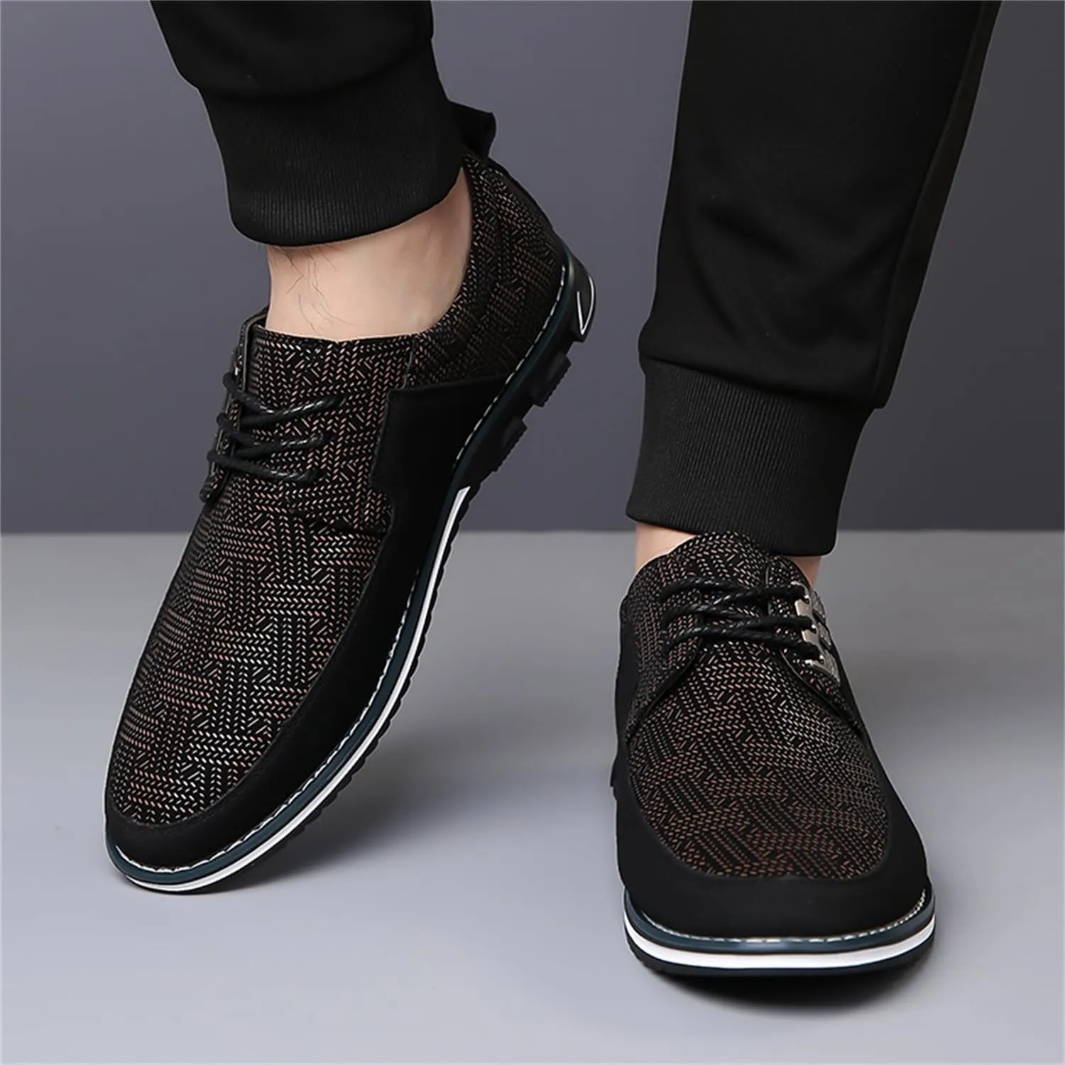 Men's Dress Shoes Comfort Soft Casual Oxford Superior Leather Sneakers Business Derby Shoe Loafers for Working Driving