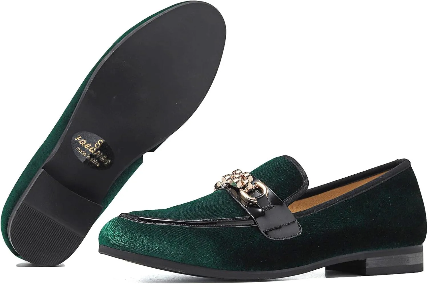 Men's Fashion Formal Velvet Loafers and Wedding Dress Shoes for Men, Penny Slip-On Smoking Luxury Men Casual Shoes