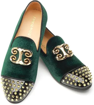 Men's Fashion Formal Velvet Loafers and Wedding Dress Shoes for Men, Penny Slip-On Smoking Luxury Men Casual Shoes