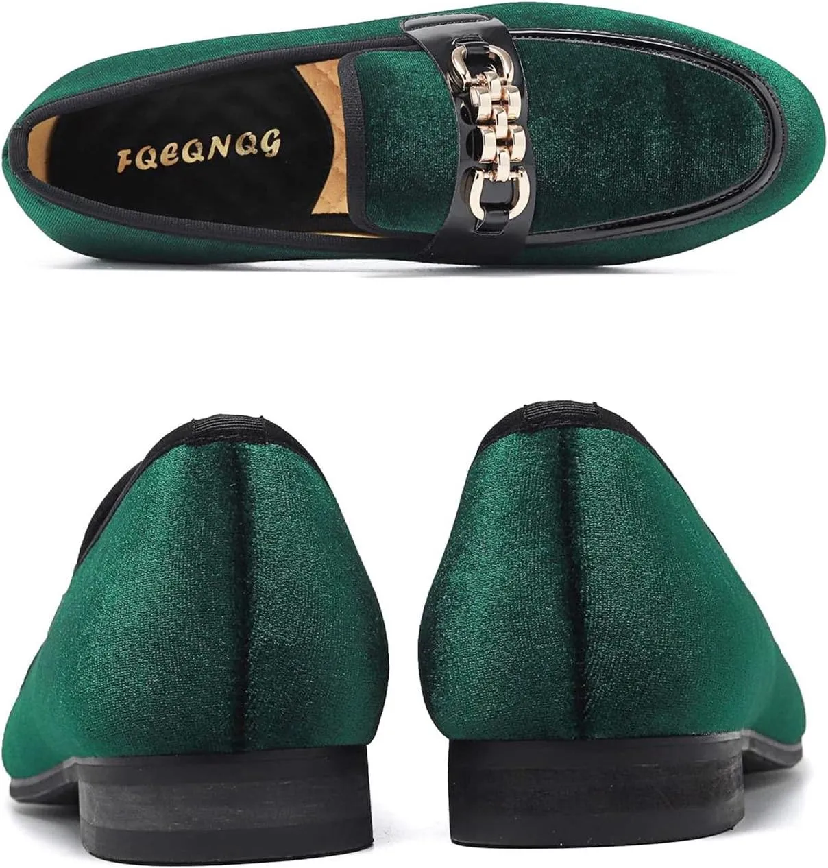 Men's Fashion Formal Velvet Loafers and Wedding Dress Shoes for Men, Penny Slip-On Smoking Luxury Men Casual Shoes