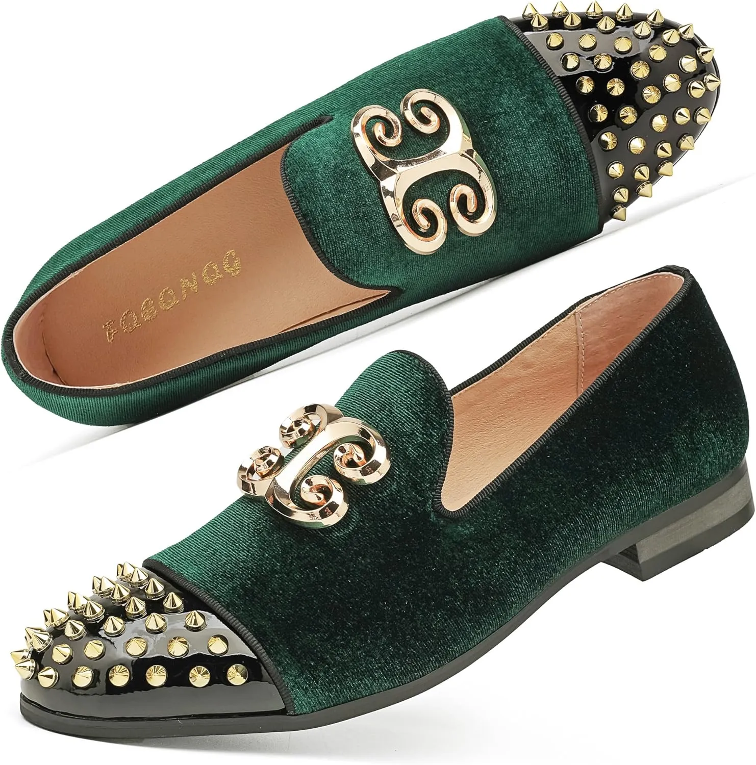 Men's Fashion Formal Velvet Loafers and Wedding Dress Shoes for Men, Penny Slip-On Smoking Luxury Men Casual Shoes