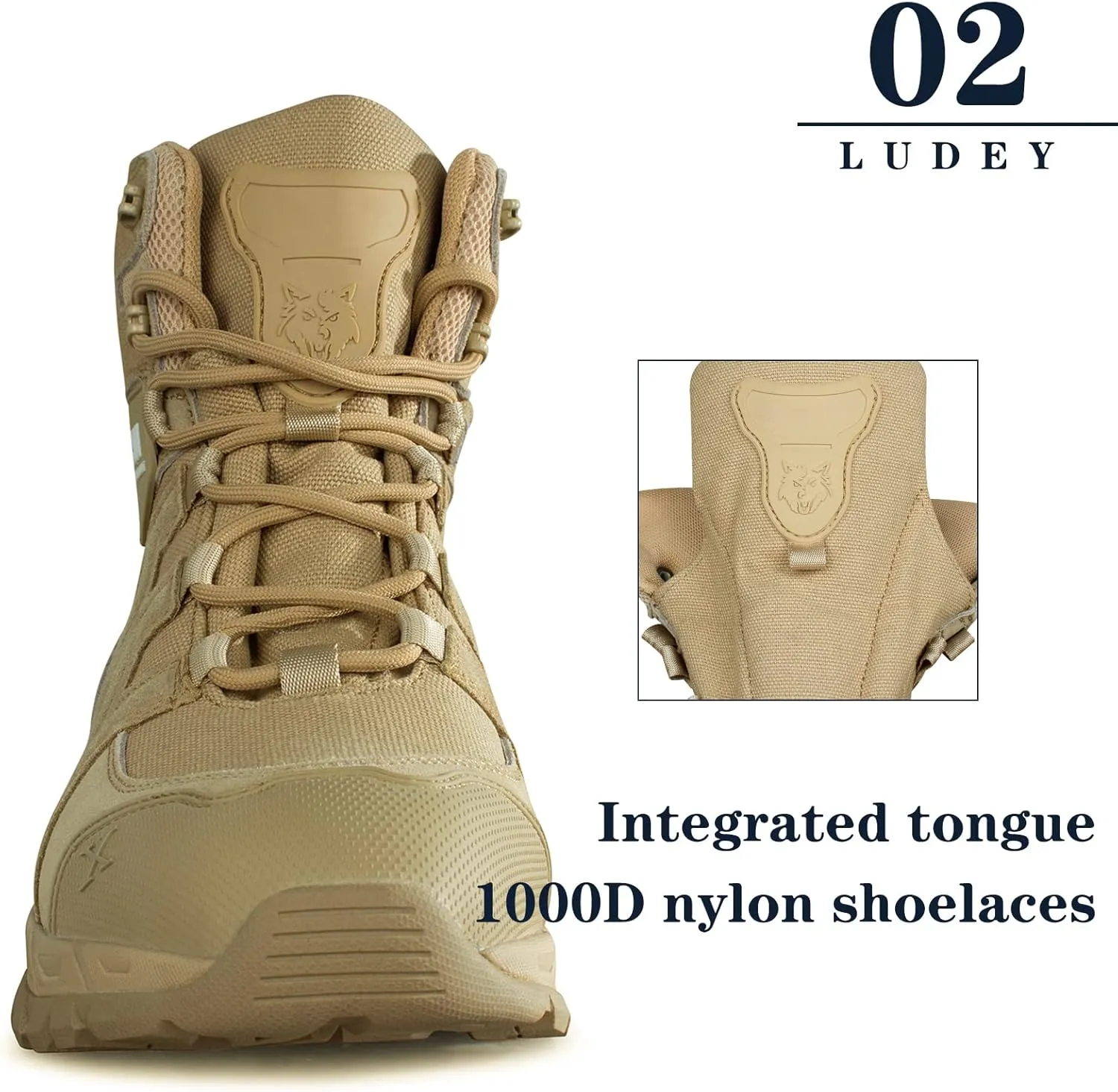 Men's Lightweight Tactical Hiking Boots Waterproof Military Outdoor Motorcycle Desert Boots Durable Comfortable for Combat Work All Season