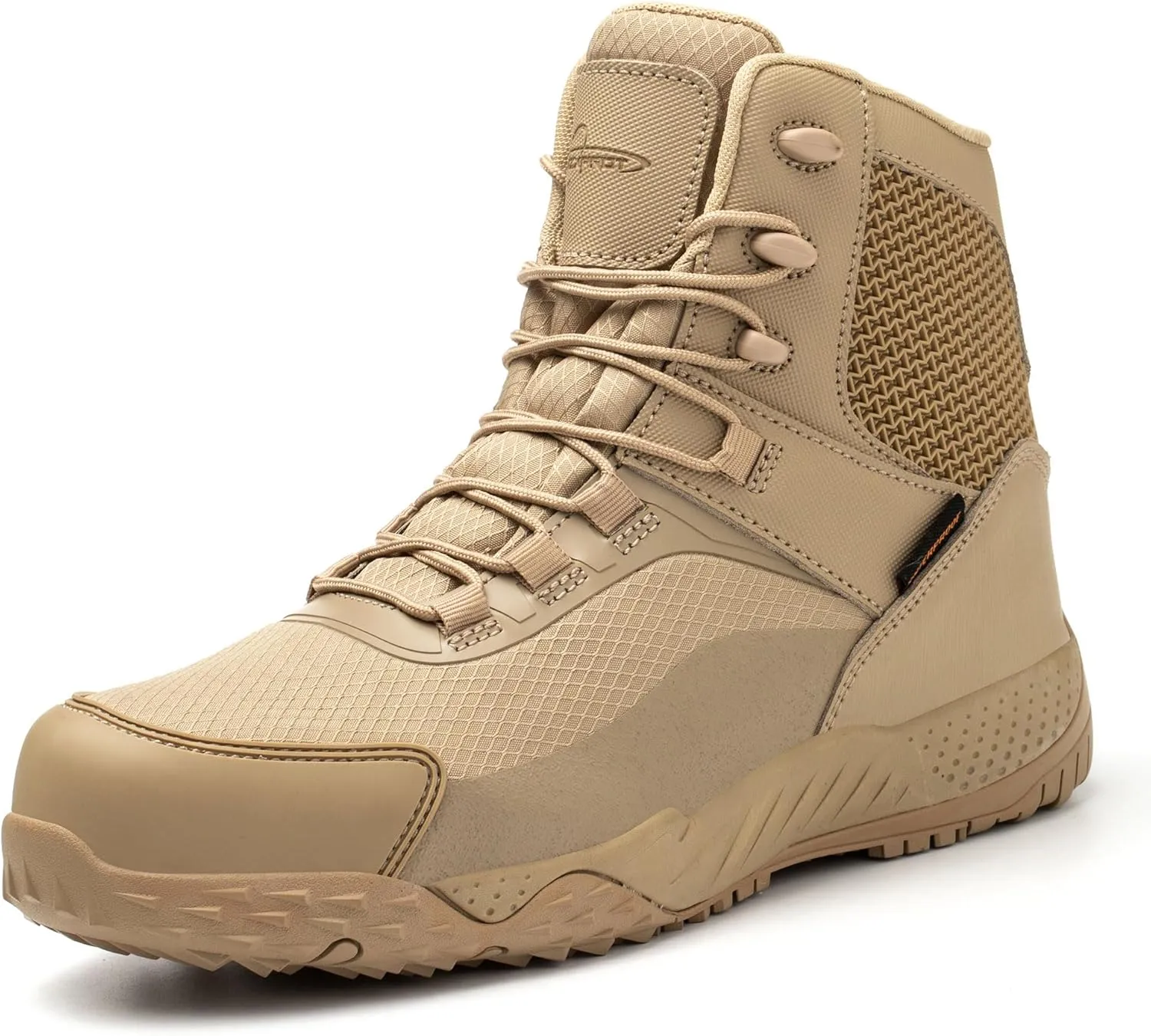 Men's Military Tactical Boots, 6" Waterproof Lightweight Combat Boots, Comfortable Non-slip Outdoor Desert Work Shoes