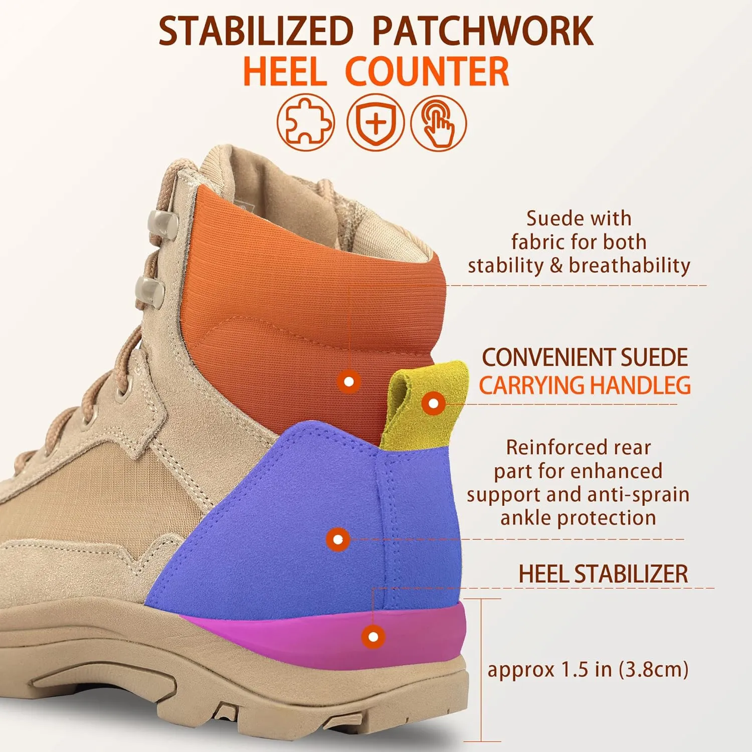 Men's Military Tactical Boots Lightweight Hiking Jungle Army Combat Work Boots
