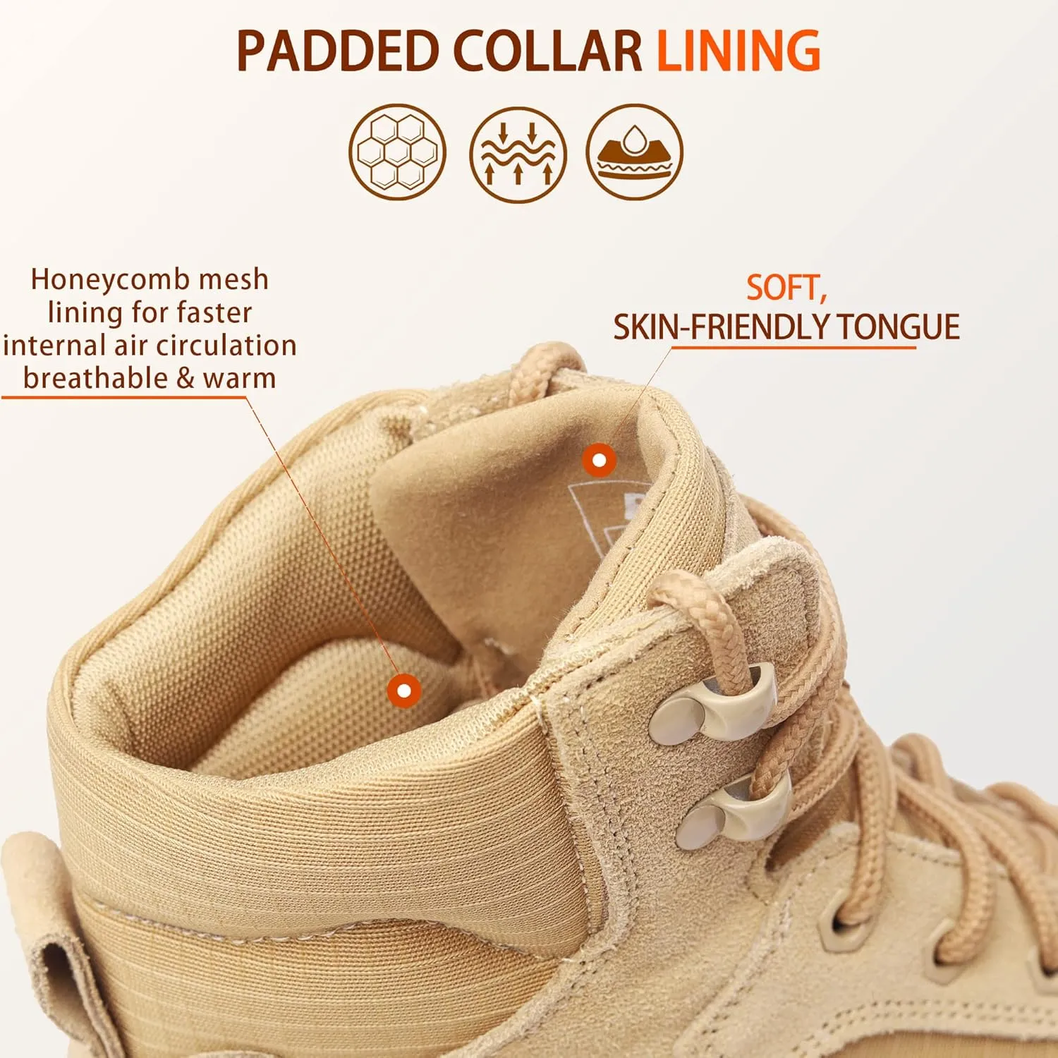 Men's Military Tactical Boots Lightweight Hiking Jungle Army Combat Work Boots