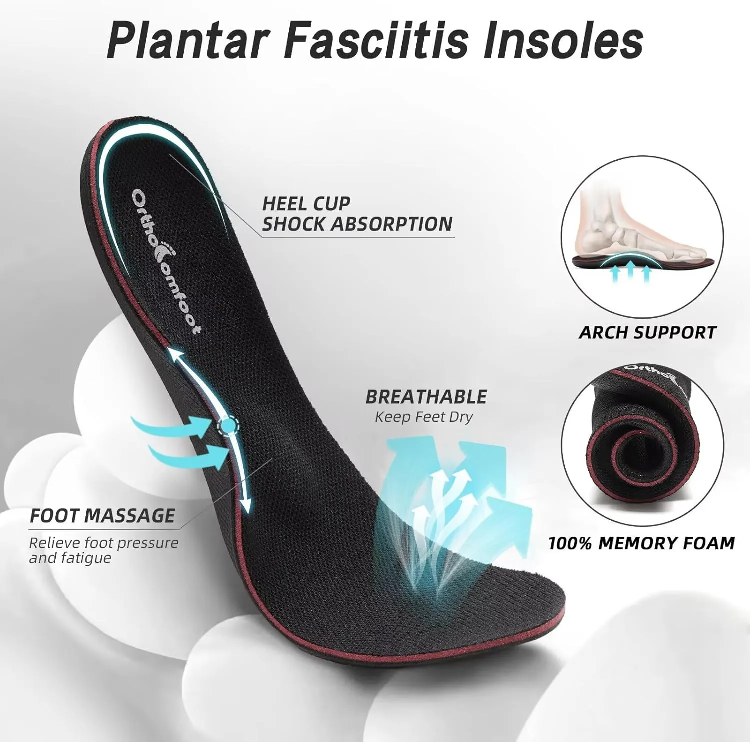 Men's Orthopedic Business Dress Walking Shoes - Comfortable Arch Support Plantar Fasciitis Leather Wingtip Formal Oxford - Flat Feet Casual Cap Toe Tuxedo Patent Sneakers for Foot Heel Pain Relief