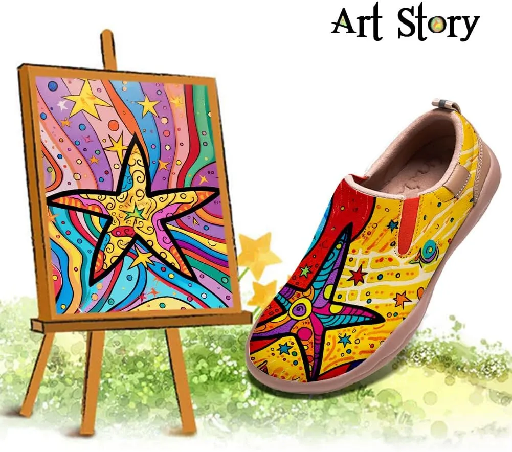 Mens Painted Travel Shoes Casual Loafers Walking Slip-Ons Comfortable Art Fashion Sneakers