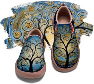 Mens Painted Travel Shoes Casual Loafers Walking Slip-Ons Comfortable Art Fashion Sneakers