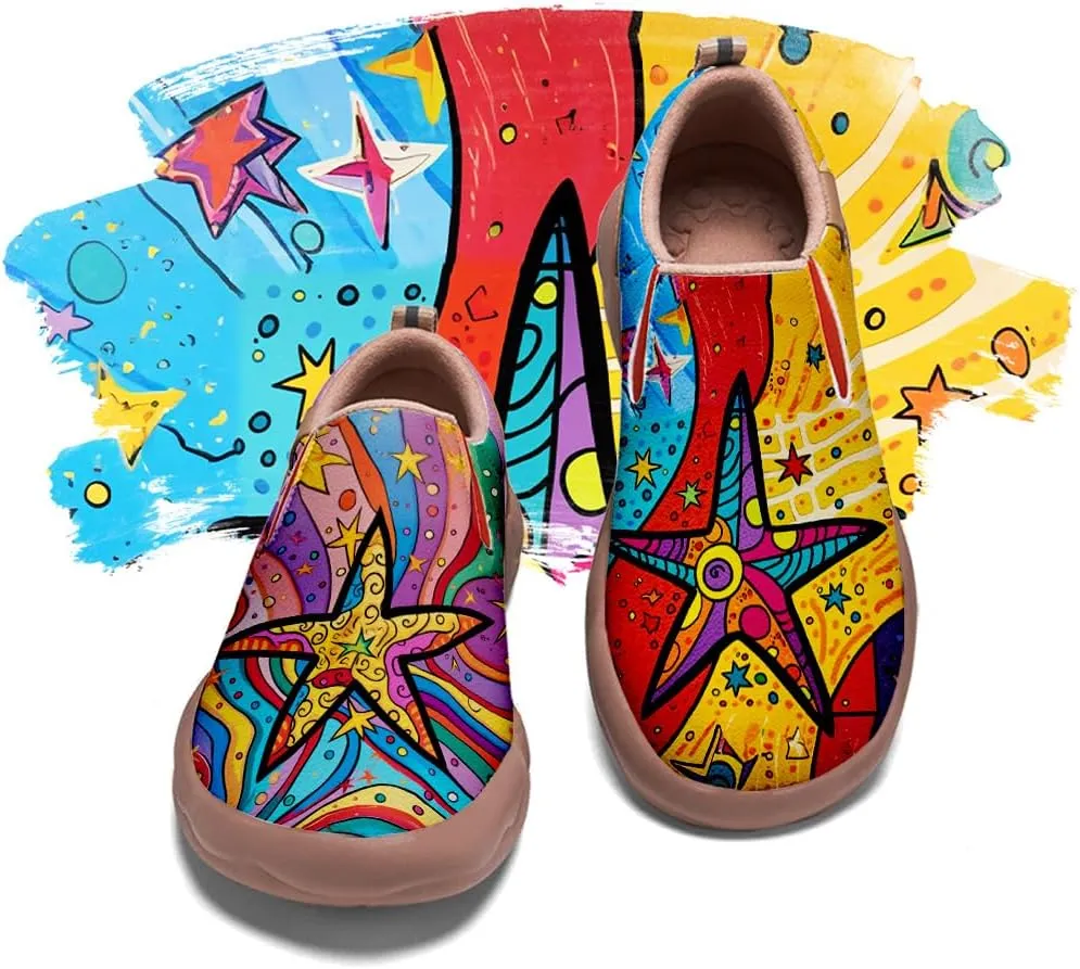 Mens Painted Travel Shoes Casual Loafers Walking Slip-Ons Comfortable Art Fashion Sneakers