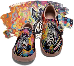 Mens Painted Travel Shoes Casual Loafers Walking Slip-Ons Comfortable Art Fashion Sneakers