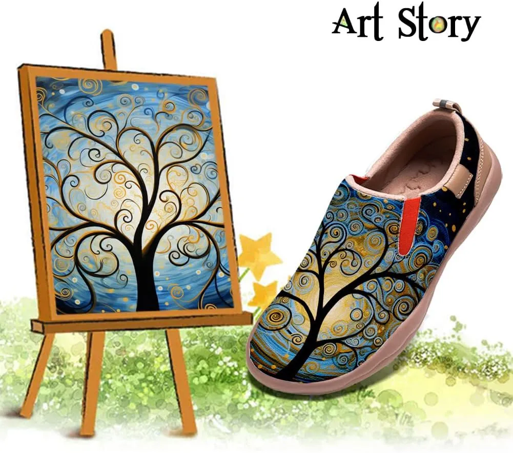 Mens Painted Travel Shoes Casual Loafers Walking Slip-Ons Comfortable Art Fashion Sneakers