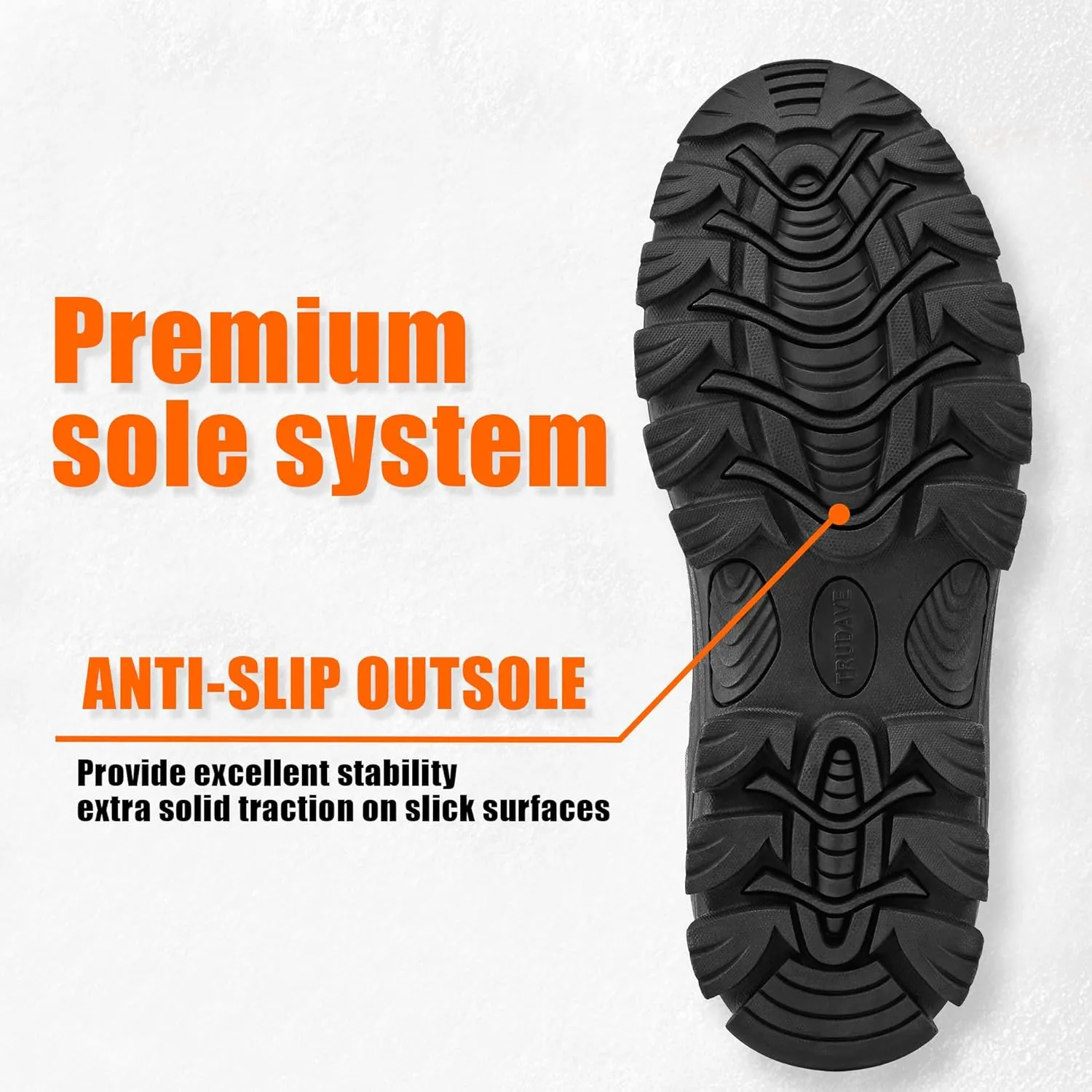 Men's Rain Boots Waterproof Garden Shoes, Ankle Rubber Work Boots, Camp Outdoor Snow Mud Boots for Farming, Hunting, Lawn Work, Size 7-14