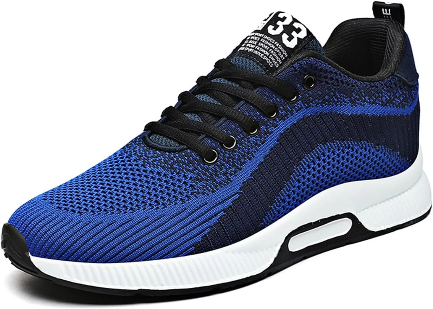 Mens Slip On Sneakers Non Slip Walking Shoes Lightweight Athletic Shoes Casual Running Shoe Increase Height 6/8/10CM