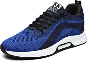Mens Slip On Sneakers Non Slip Walking Shoes Lightweight Athletic Shoes Casual Running Shoe Increase Height 6/8/10CM