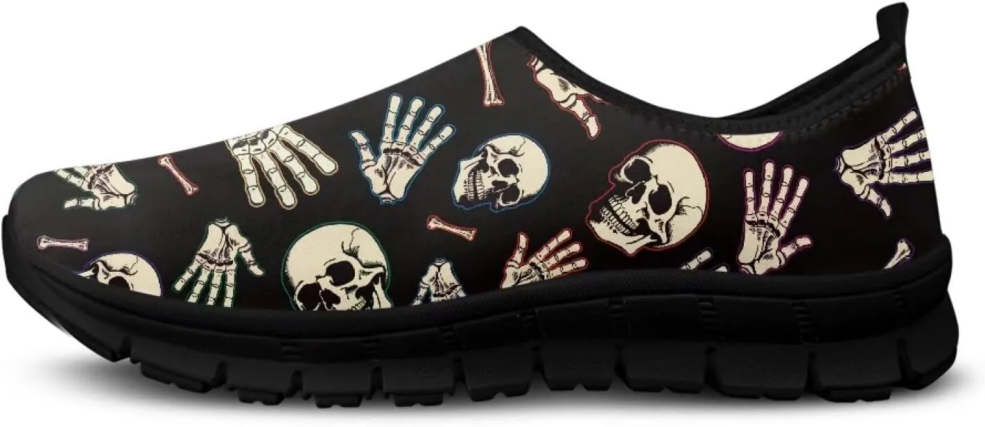 Mens Slip On Tennis Shoes Funny Print Comfortable Work Shoes for Men