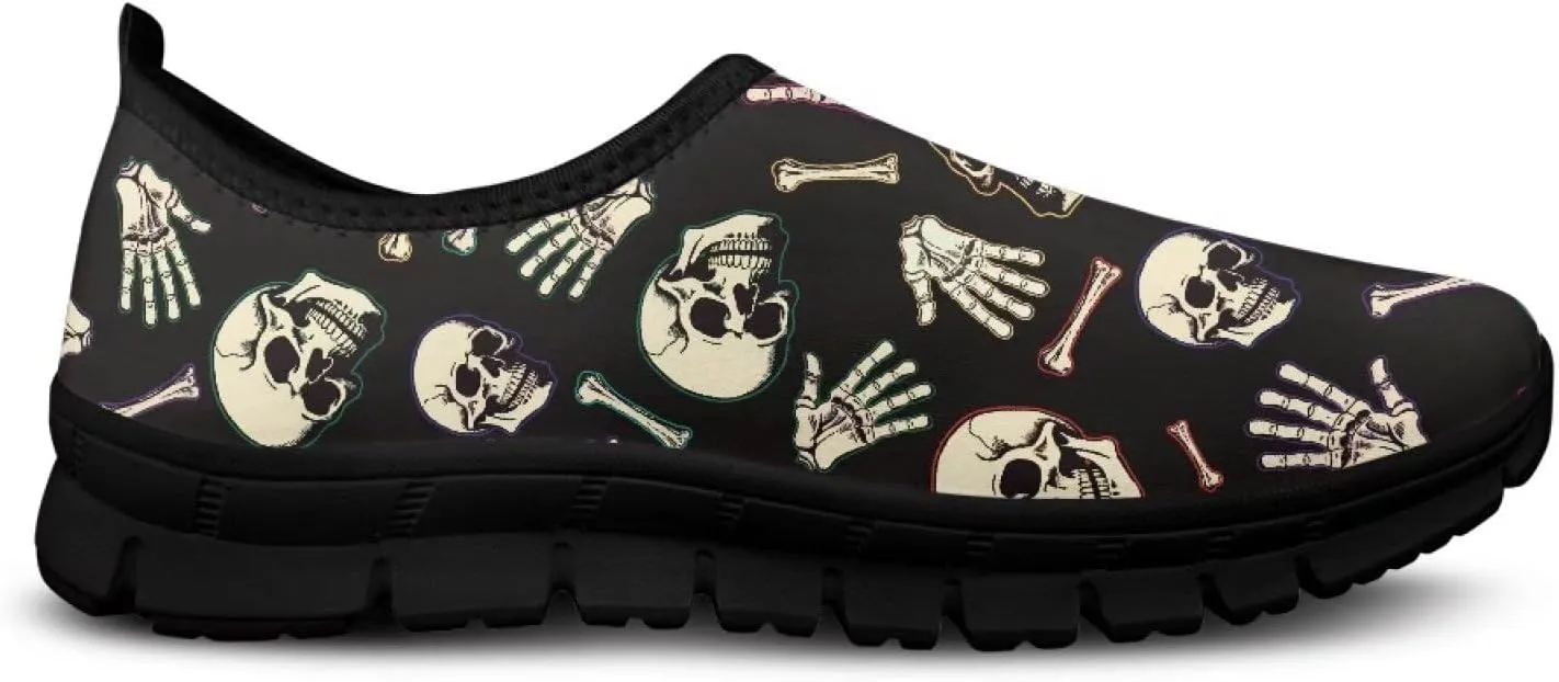 Mens Slip On Tennis Shoes Funny Print Comfortable Work Shoes for Men