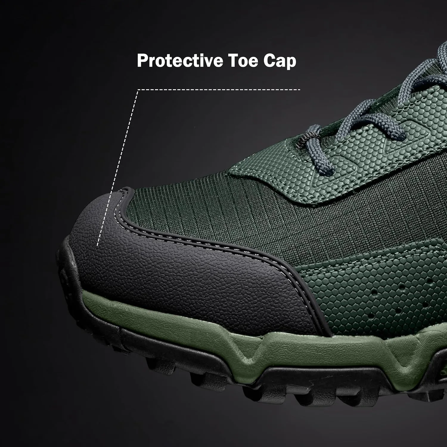 Men's Water-Resistant Work Boots Lightweight Tactical Boots Non-Slip Hiking Boots for Men