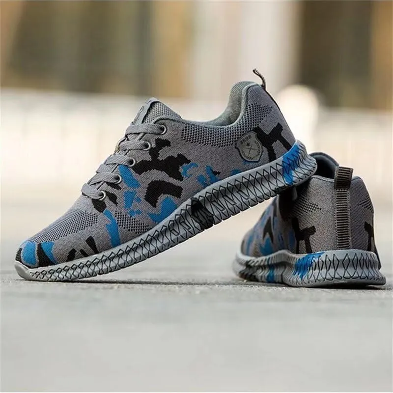 Men's Women's Camo Non Slip Walking Sneakers for Sport Trekking Hiking