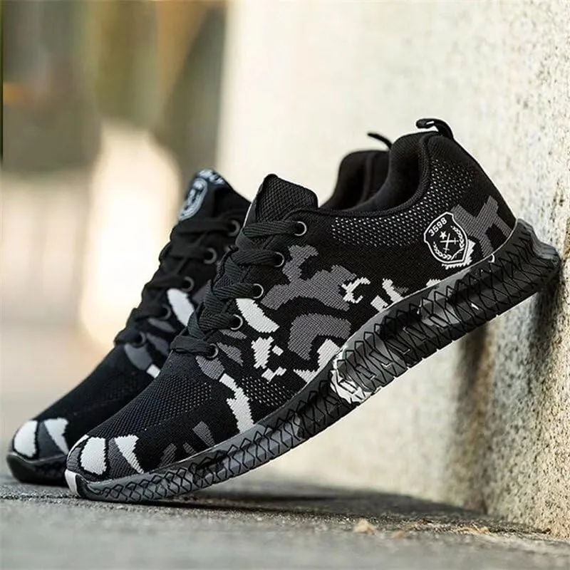 Men's Women's Camo Non Slip Walking Sneakers for Sport Trekking Hiking
