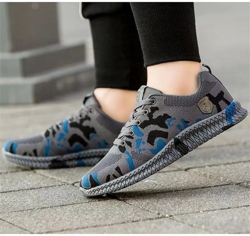 Men's Women's Camo Non Slip Walking Sneakers for Sport Trekking Hiking