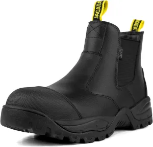 Mens Work Boots Chelsea Slip On Boot For Men Men's Industrial Construction Soft Toe Shoes Botas De Trabajo Para Hombre
