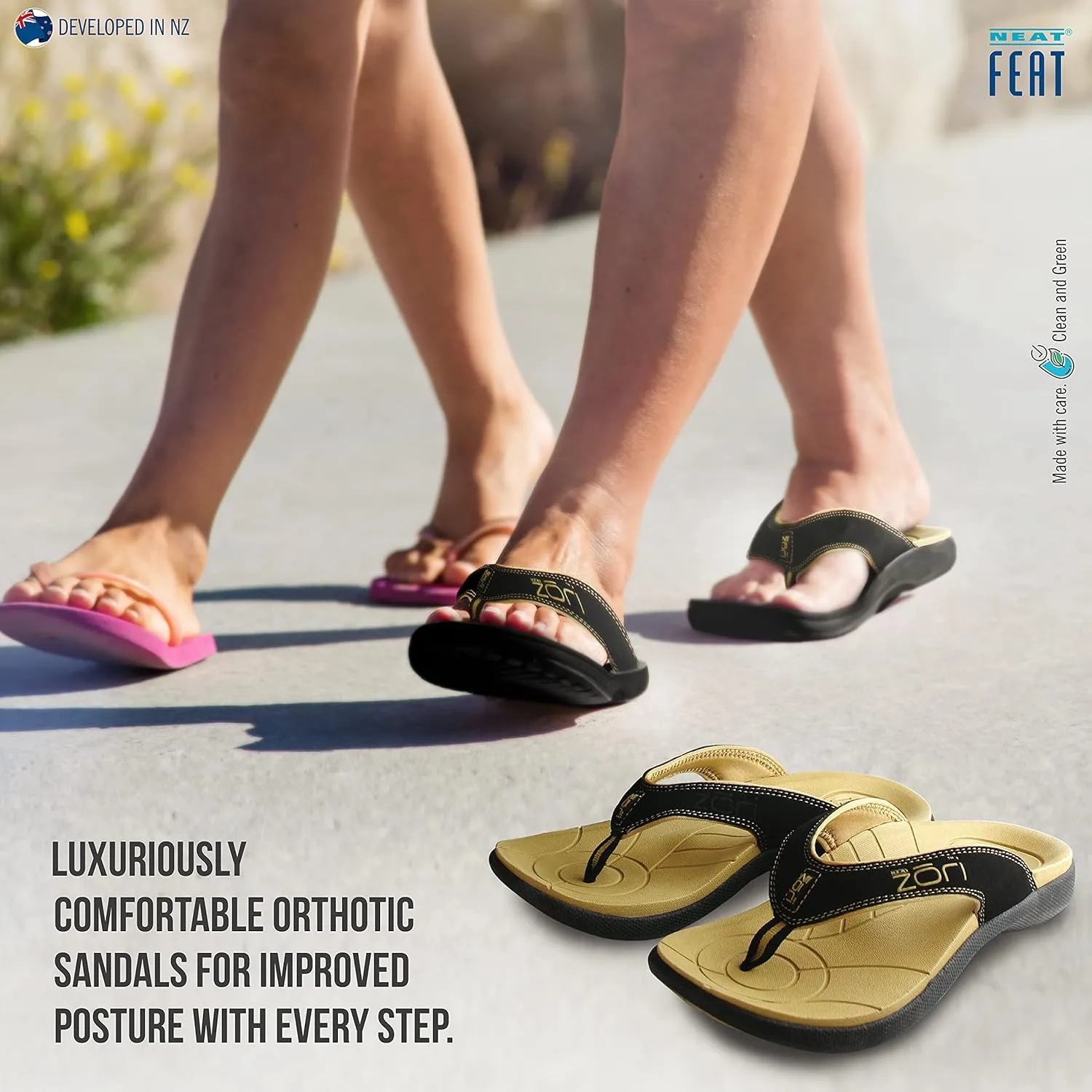Men's Zori Sport Orthotic Slip-on Sandals Flip-Flop