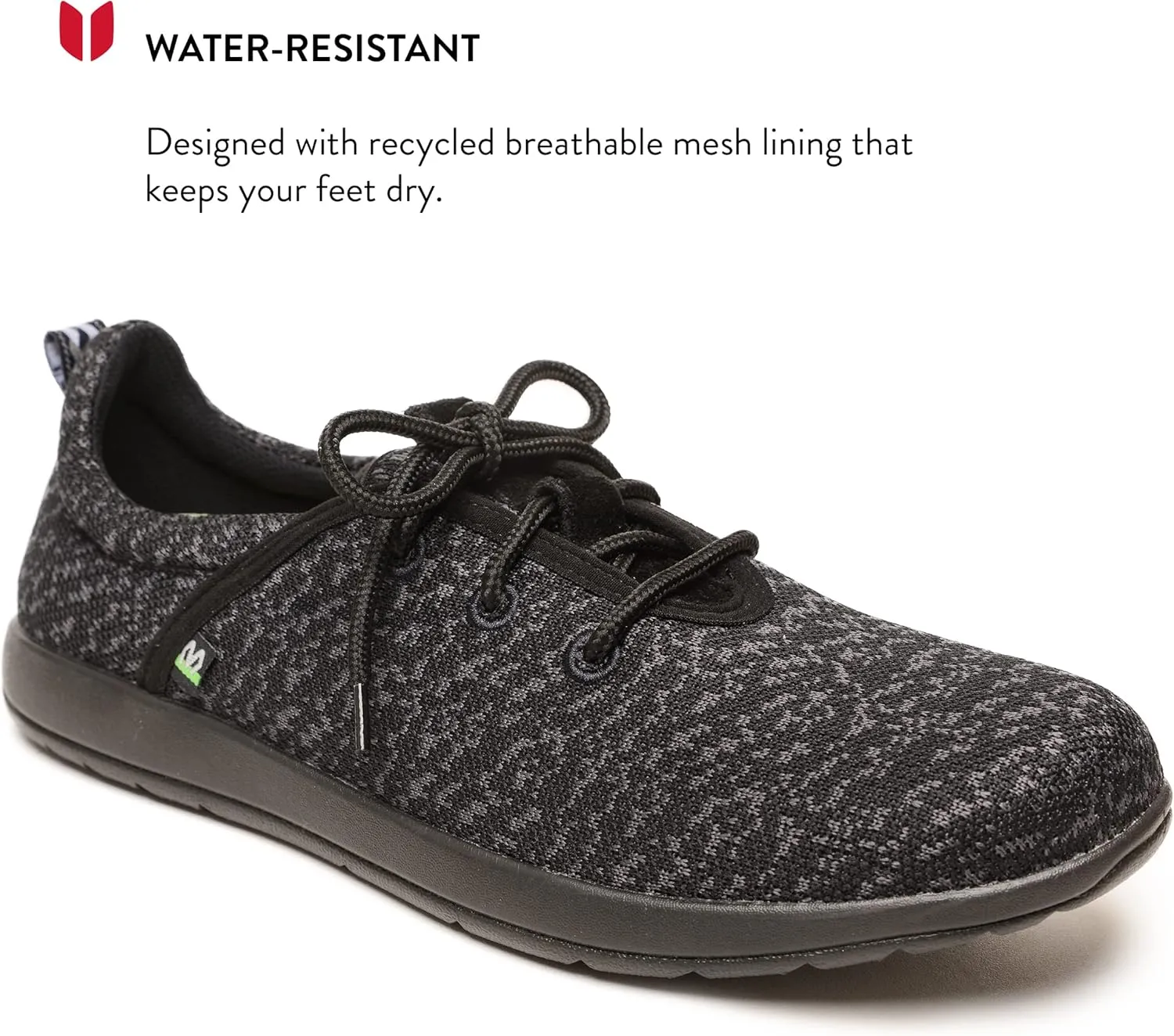 Minnetonka Men’s Eco Anew - Fashion Knit Sneakers Handcrafted with EcoPlush Recycled Insole, 100% Recycled Breathable Mesh Lining and Laces, 70% Sugarcane Sole, and Fabric Upper