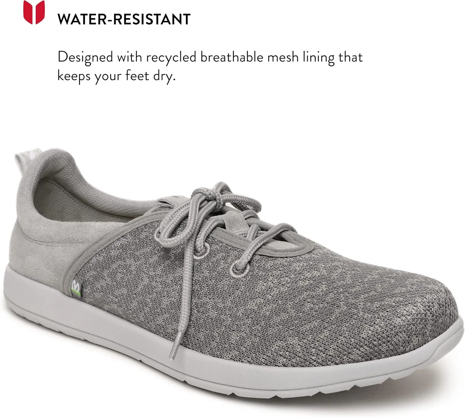 Minnetonka Men’s Eco Anew - Fashion Knit Sneakers Handcrafted with EcoPlush Recycled Insole, 100% Recycled Breathable Mesh Lining and Laces, 70% Sugarcane Sole, and Fabric Upper