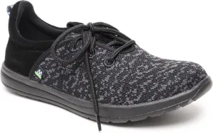 Minnetonka Women’s Eco Anew-Knit Casual Sneakers, Black, 9 M