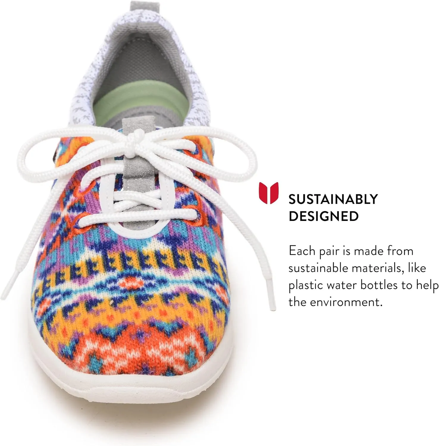 Minnetonka Women’s Ecowise Anew-Knit Casual Sneakers