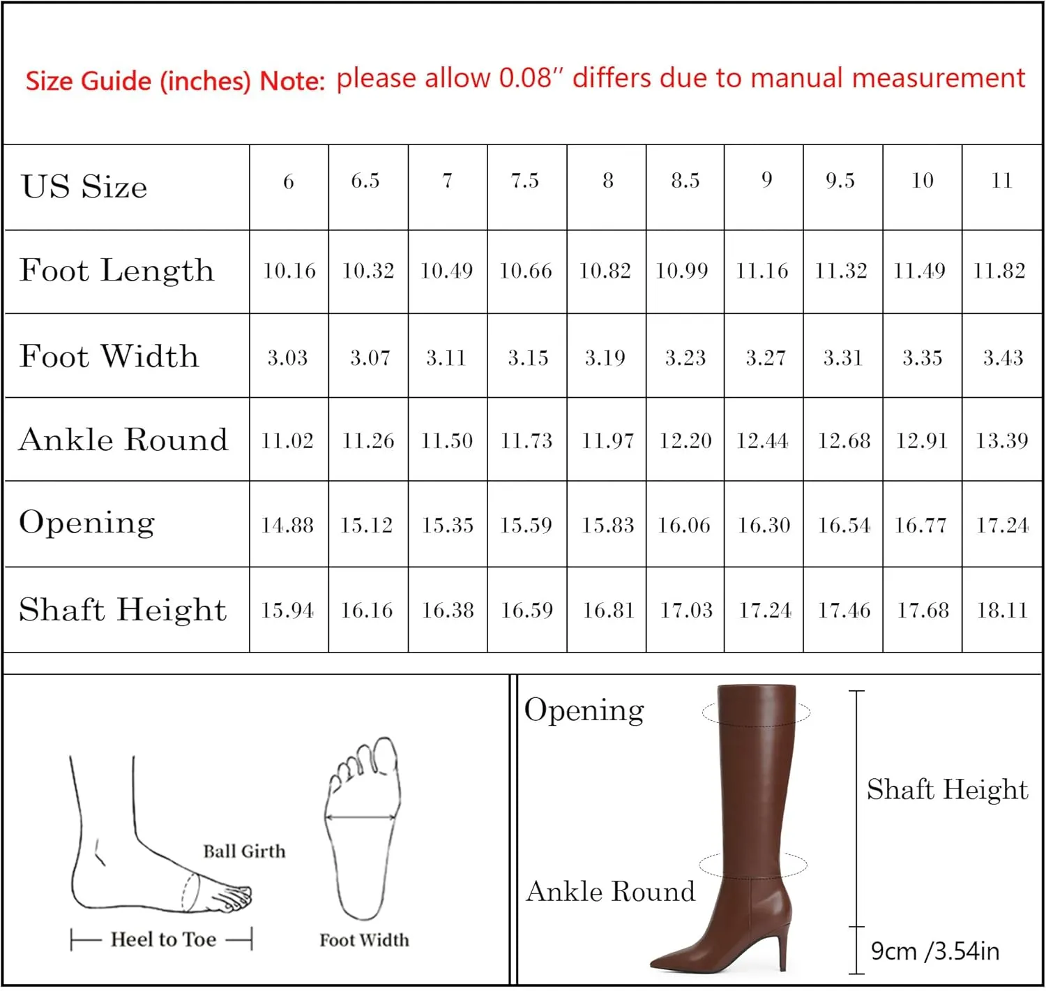 Modatope Knee High Boots Women Pointed Toe Tall Boots Stiletto High Heel Long Boots Side Zipper Dress Fashion Boots Shoes