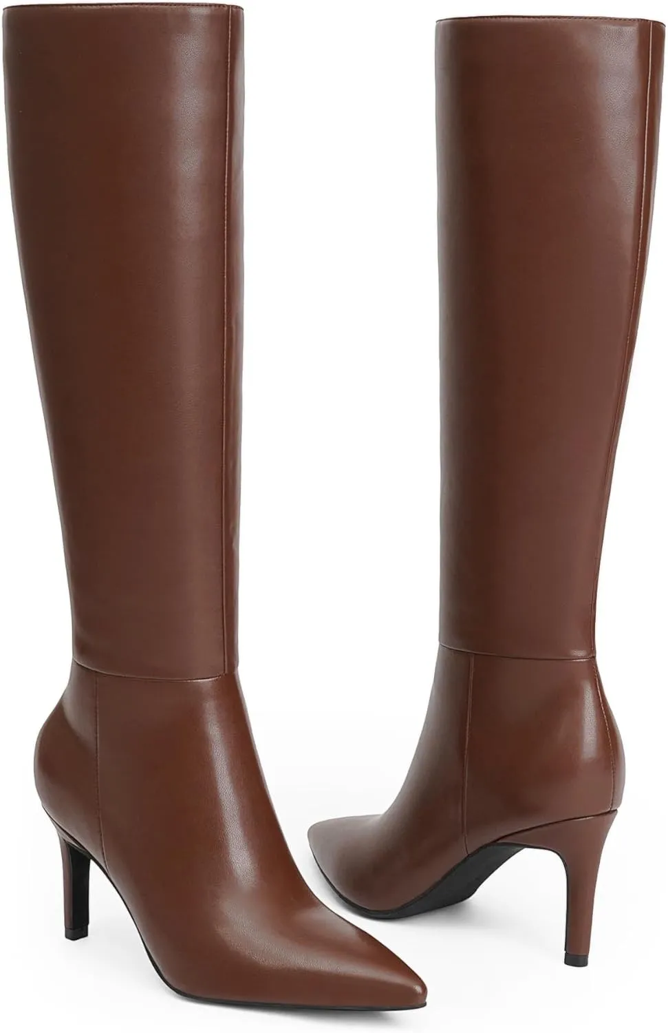Modatope Knee High Boots Women Pointed Toe Tall Boots Stiletto High Heel Long Boots Side Zipper Dress Fashion Boots Shoes