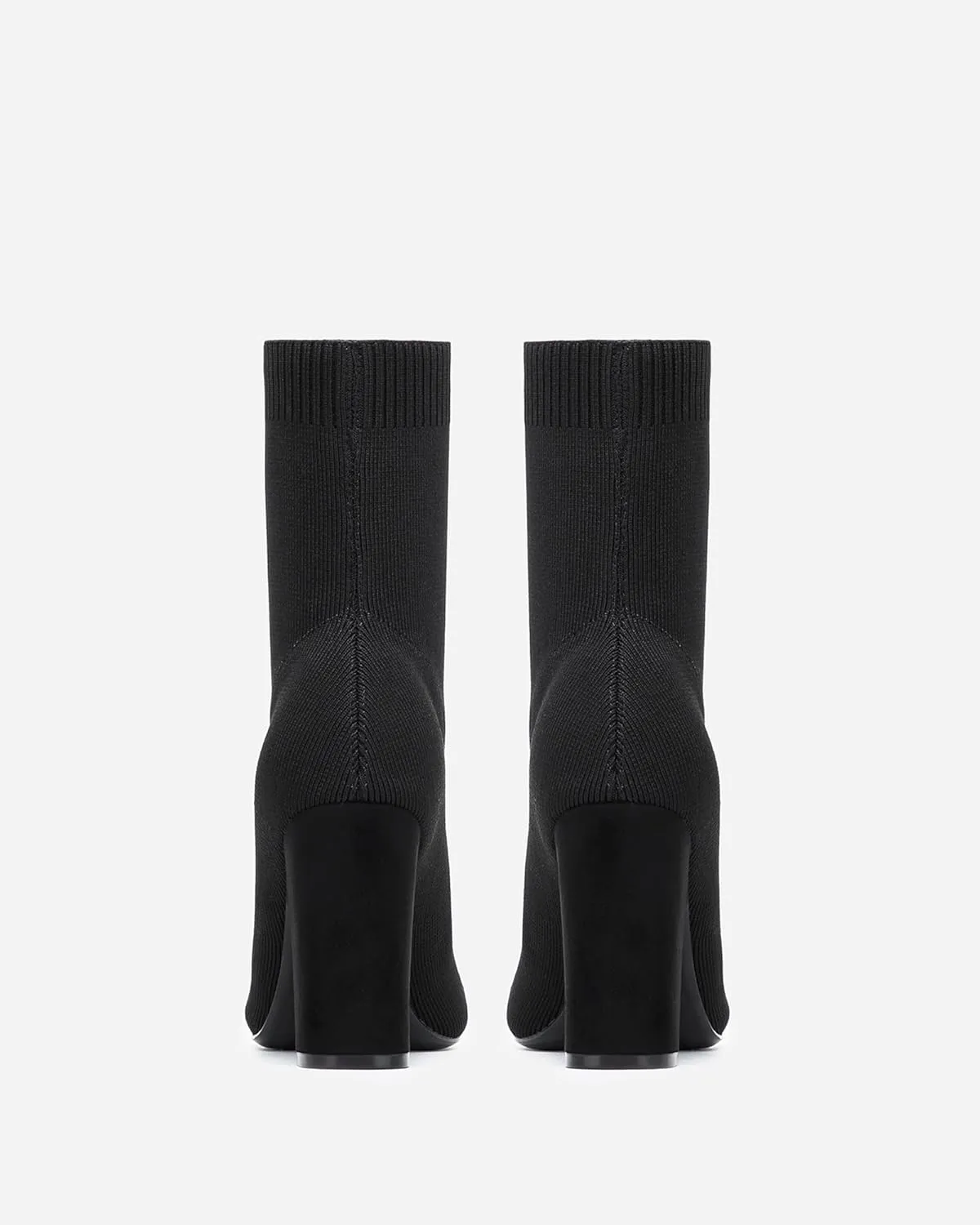 Mousse FIT Women’s Minimalist Pointed Toe Chunky Heeled Ankle Boots