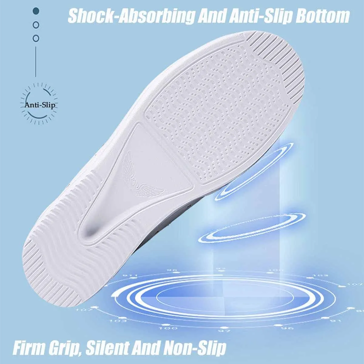 MSYINGL Women's Nursing Shoes,Waterproof Slip-Resistant Healthcare Restaurant Hospital Work Teacher Lightweight Leather Loafers