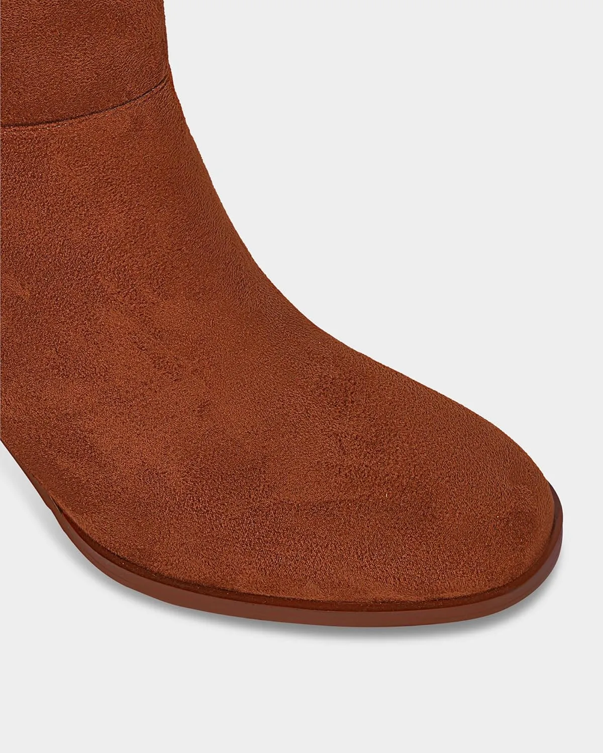 MUCCCUTE Boots for Women Knee High - Chunky Heel Round Toe Pull On Tall Boots Long Boot