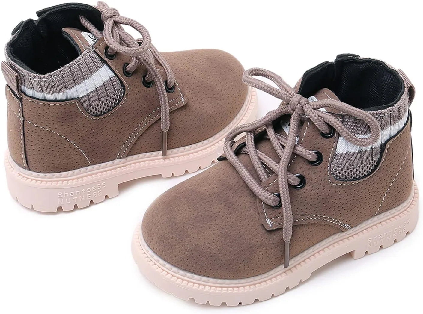 myppgg Toddler Boys Girls Short Boots Kids Outdoor Waterproof Hiking Ankle Booties Non-Slip Baby Snow Boots