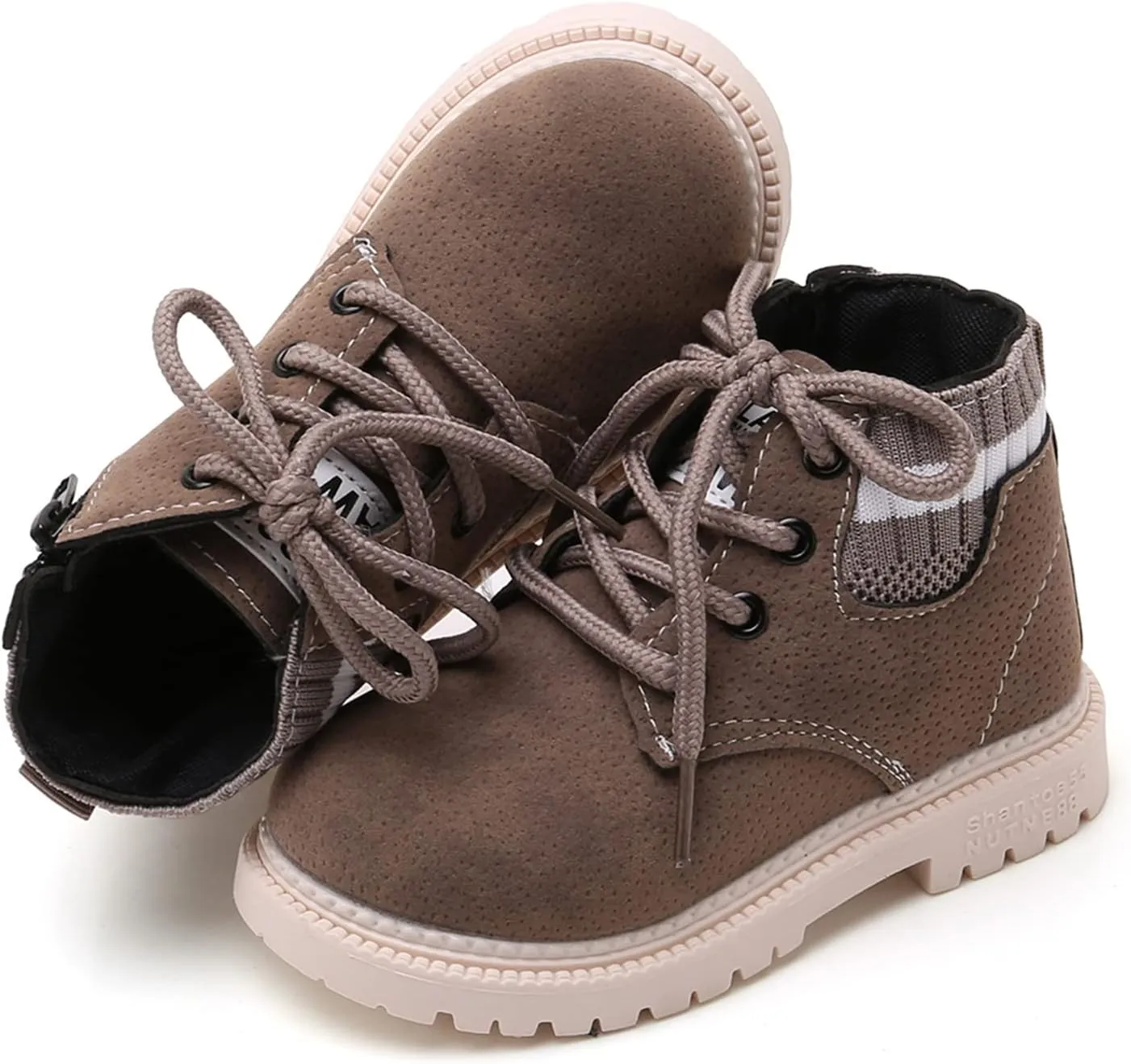 myppgg Toddler Boys Girls Short Boots Kids Outdoor Waterproof Hiking Ankle Booties Non-Slip Baby Snow Boots