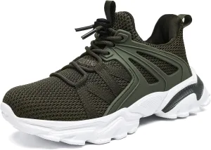 Nihaoya Boys Girls Sneakers Kids Tennis Shoes Lightweight Breathable Mesh Walking Running Shoe for Toddler/Little Kid/Big Kid