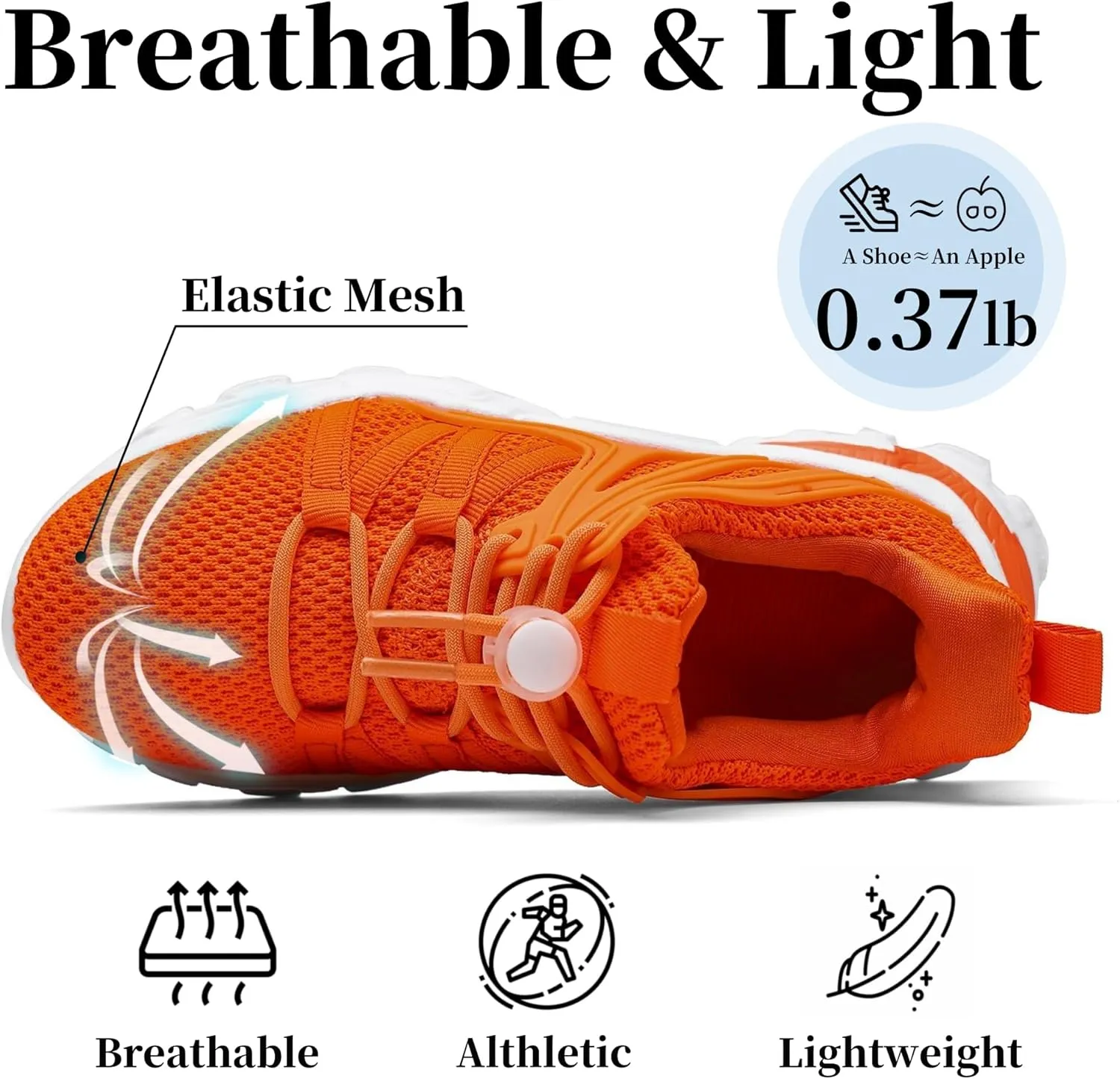 Nihaoya Boys Girls Sneakers Kids Tennis Shoes Lightweight Breathable Mesh Walking Running Shoe for Toddler/Little Kid/Big Kid