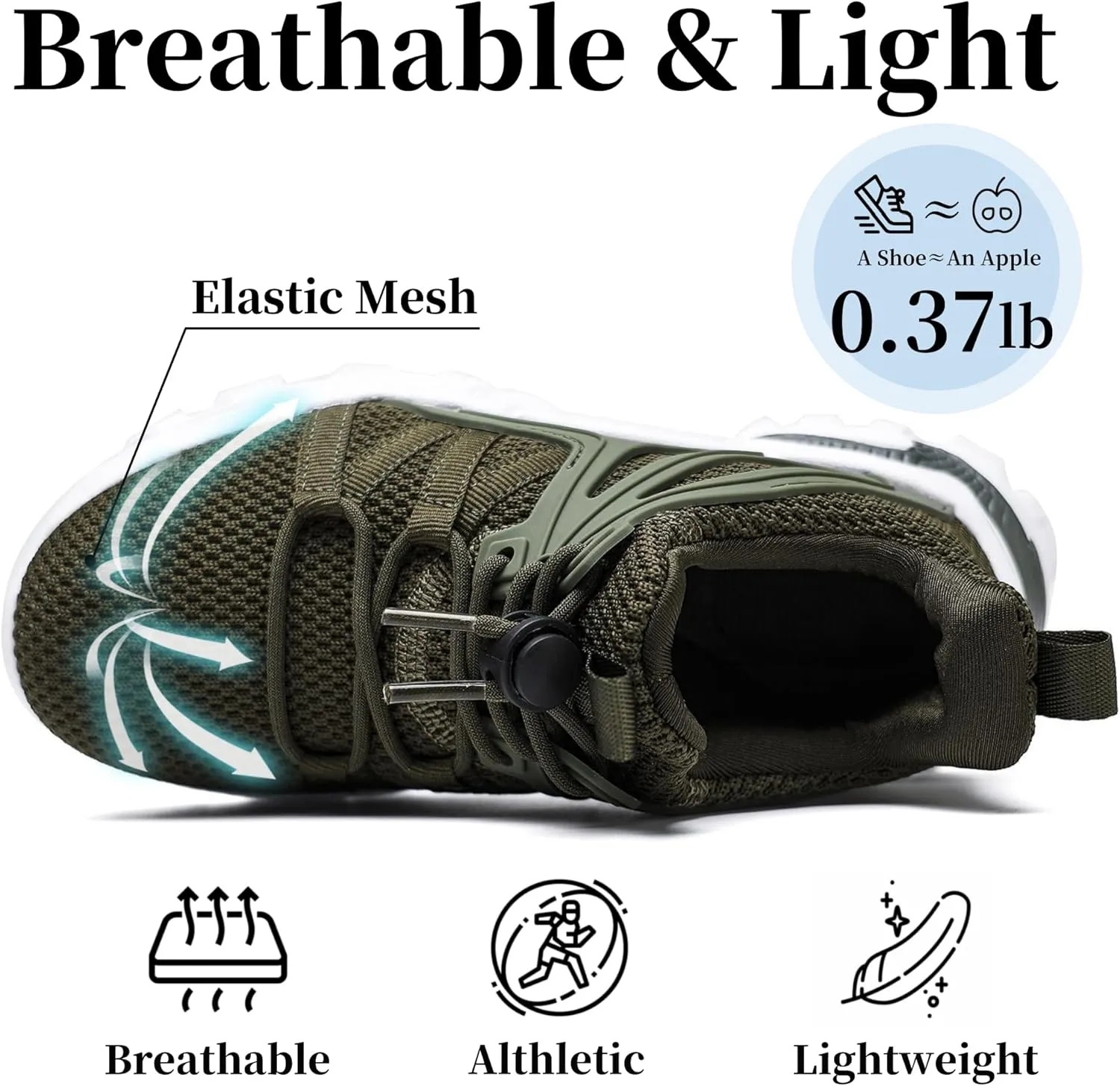 Nihaoya Boys Girls Sneakers Kids Tennis Shoes Lightweight Breathable Mesh Walking Running Shoe for Toddler/Little Kid/Big Kid