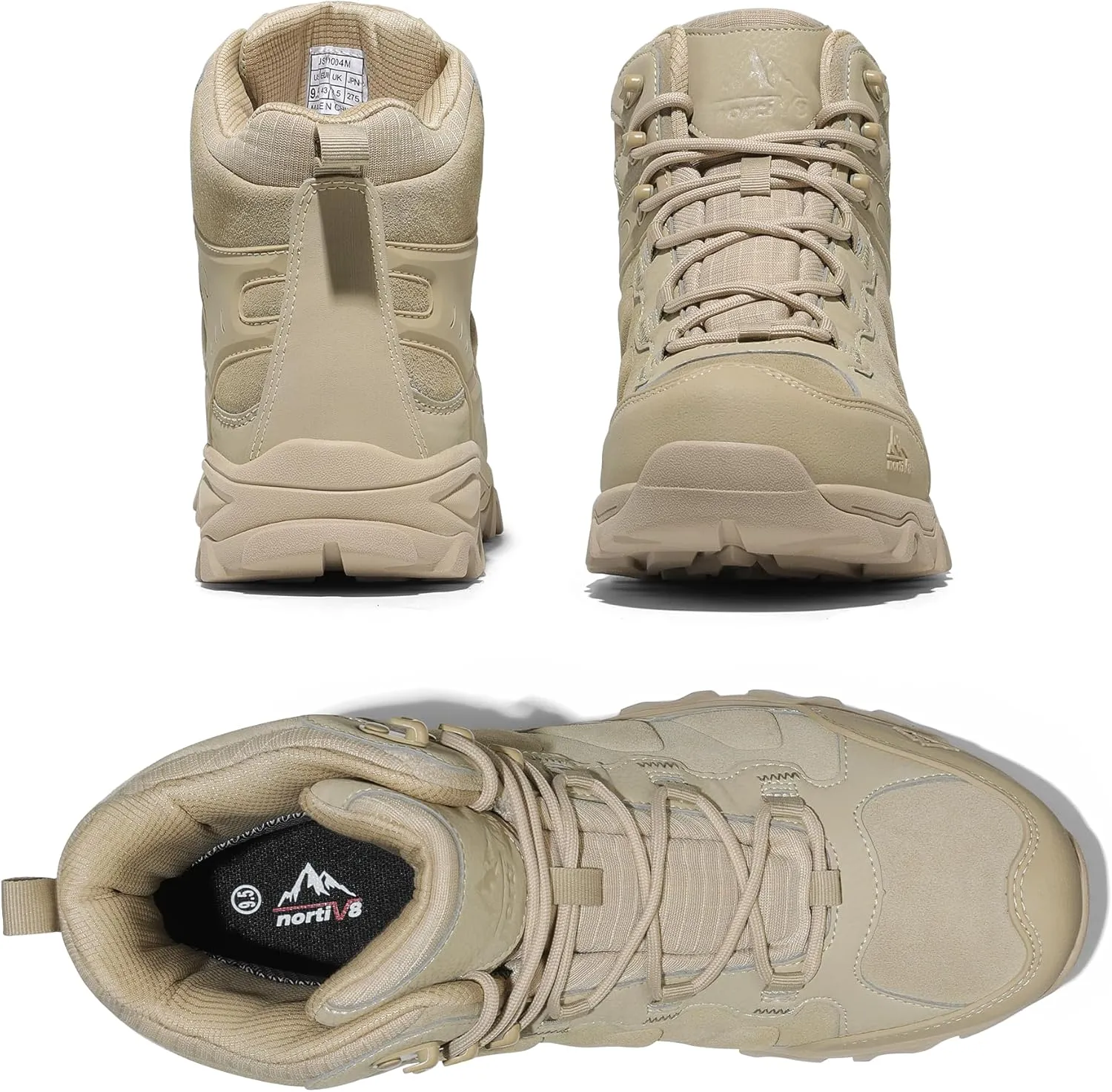 NORTIV 8 Men's Waterproof Hiking Boots Outdoor Mid Trekking Lightweight Mountaineering Shoes Paladin