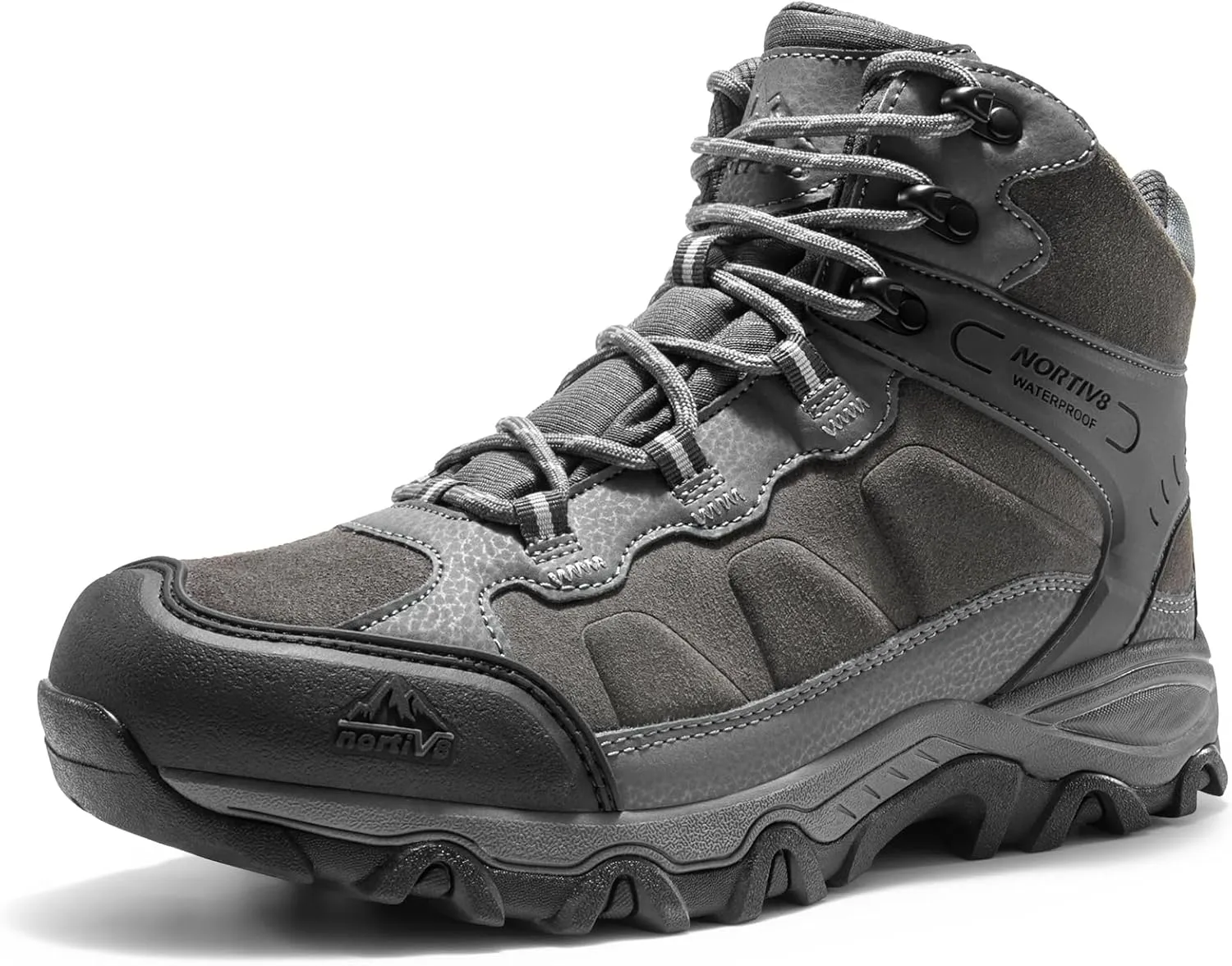 NORTIV 8 Men's Waterproof Hiking Boots Outdoor Mid Trekking Lightweight Mountaineering Shoes Paladin