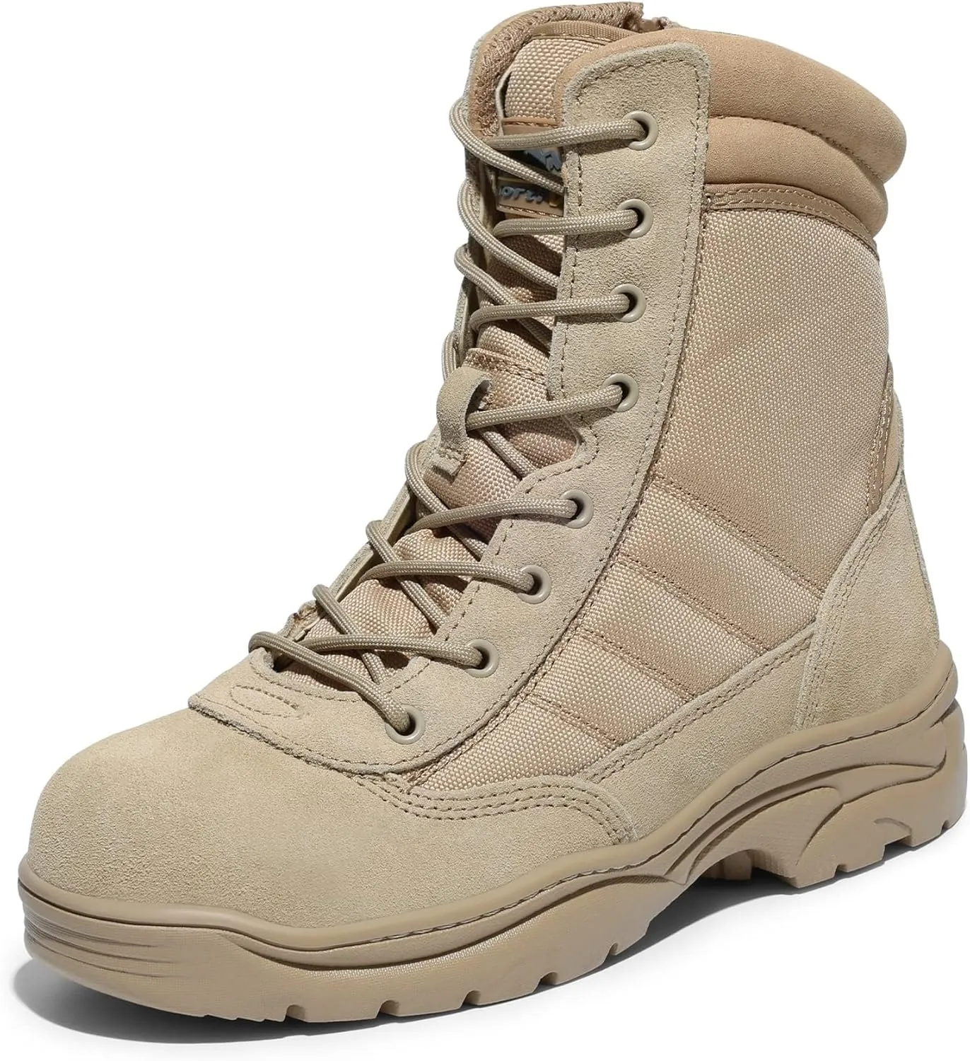 NORTIV 8 Steel Toe Boots for Men Safety Industrial & Construction Military Work Boots Slip Resistant ASTM F2413-18, TROOPER-STL