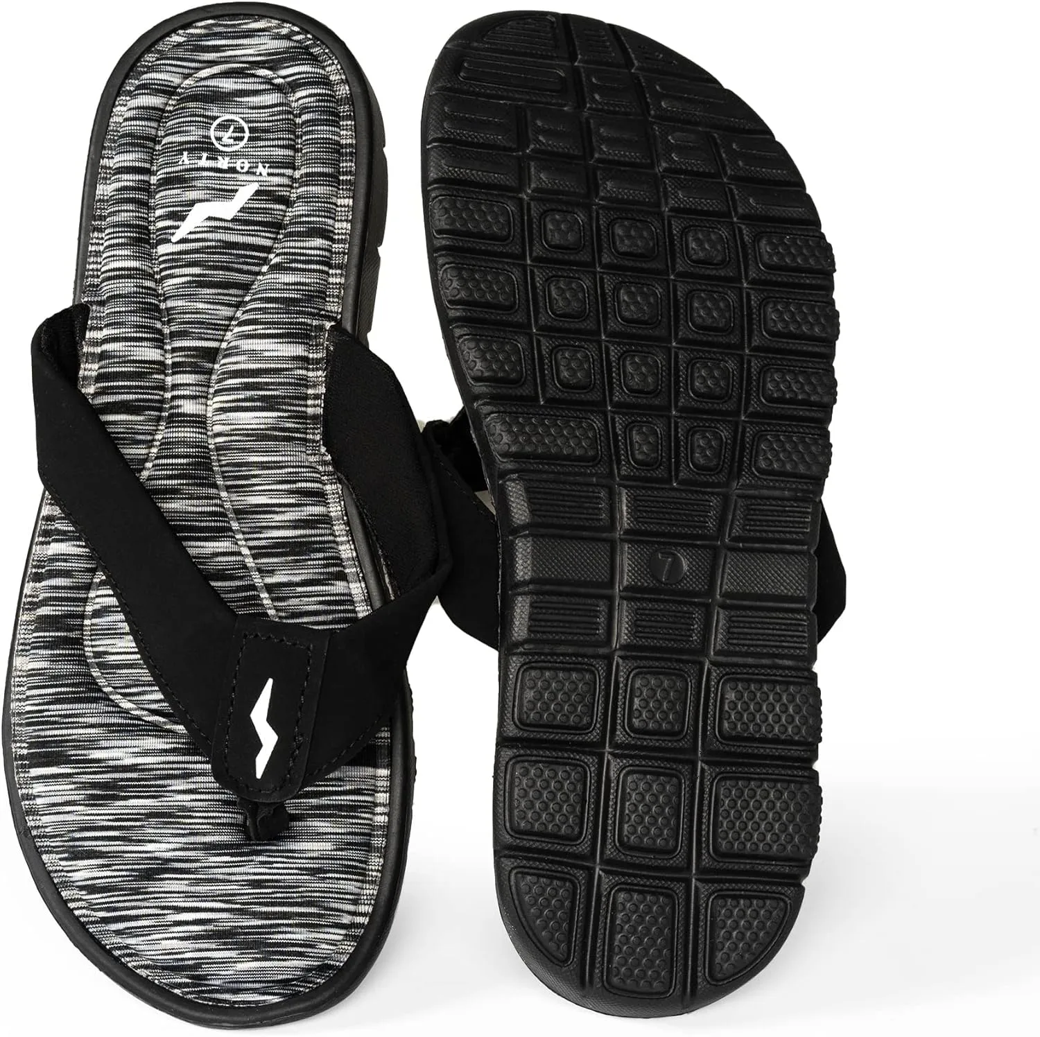NORTY - Womens Memory Foam Footbed Sandals - Beach, Pool, Shower - Runs 1 Size Small
